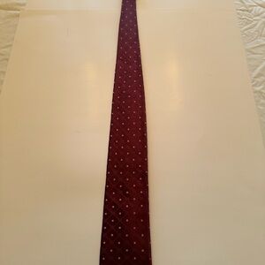DKNY Deep Red Patterned Tie